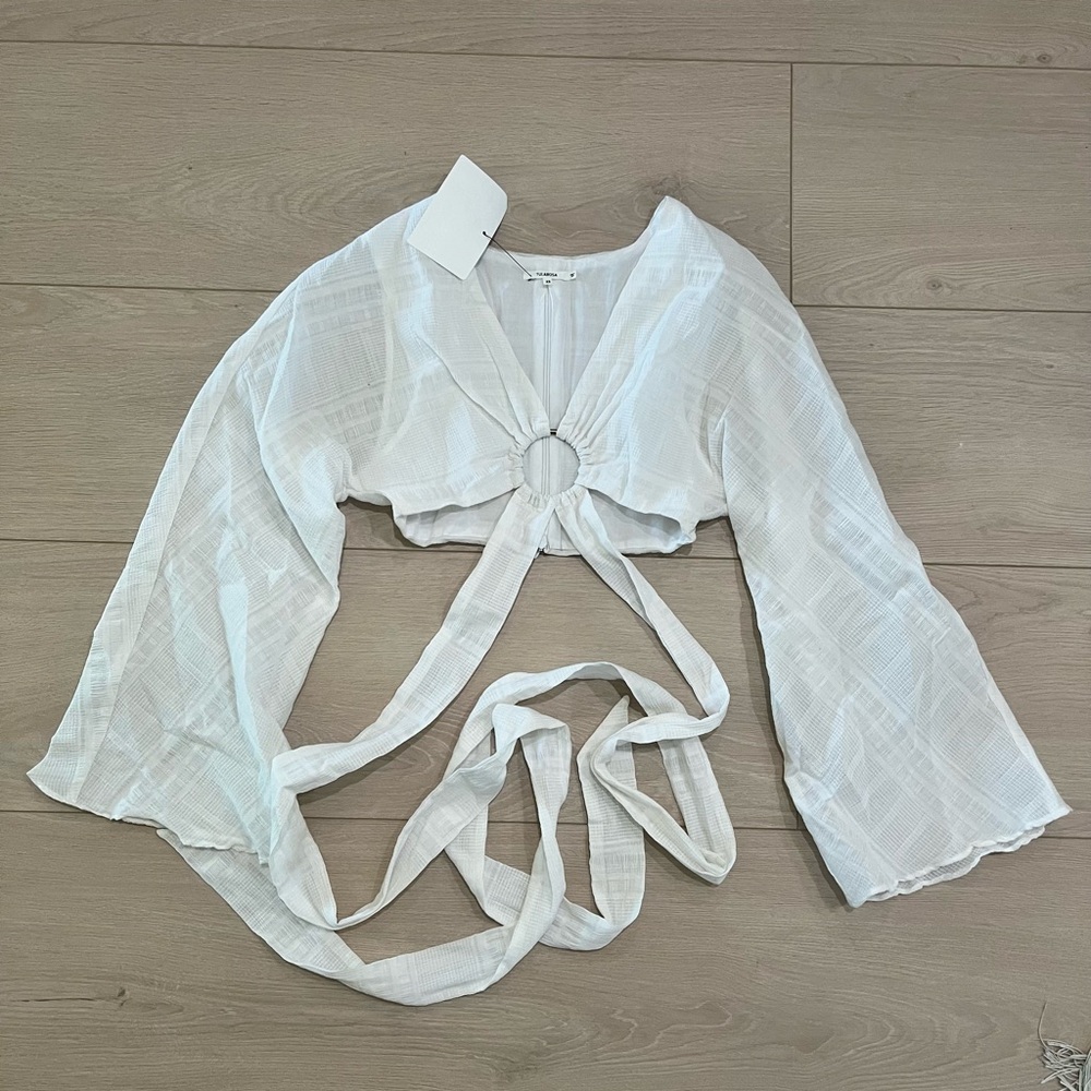 Tularosa White Crop Top XS